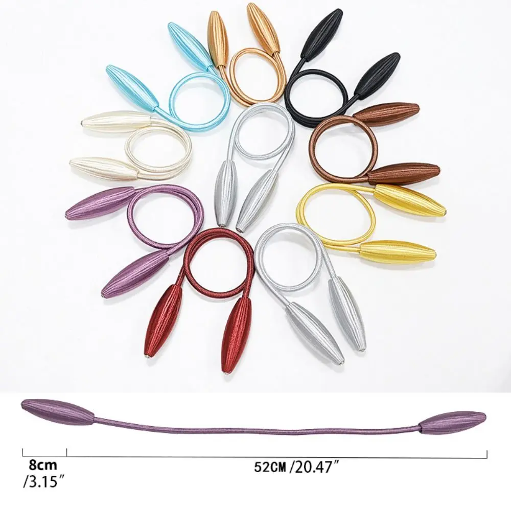2pcs/set Elegant Strong Twist Curtain Tie Strap Bud Shape Free Punch Curtain Buckle Straps Adjust Metal Curtain Accessoires