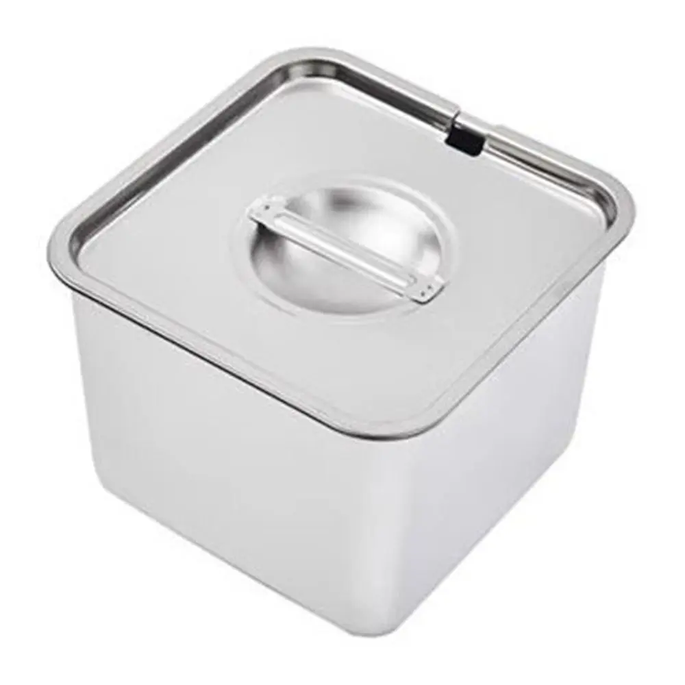 Rust Resistant Frozen Yogurt Container Large Capacity Dustproof Stainless Steel Condiment Jar Reusable 4Size Food Storage Box