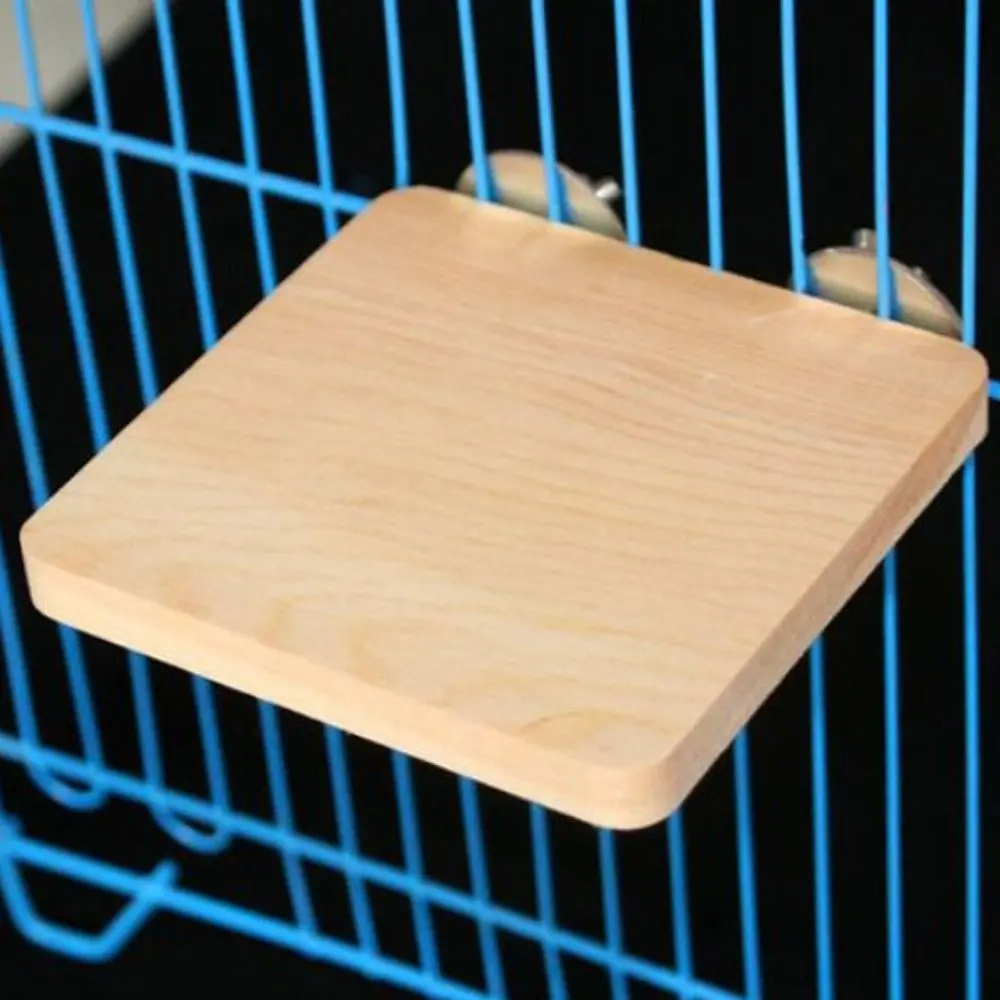 Chinchilla Hamster Cage Budgie Mice Wooden Toys Cockatiel Bird Perches Platform Wood Stand Platform Pet Supplies Parrot Rack