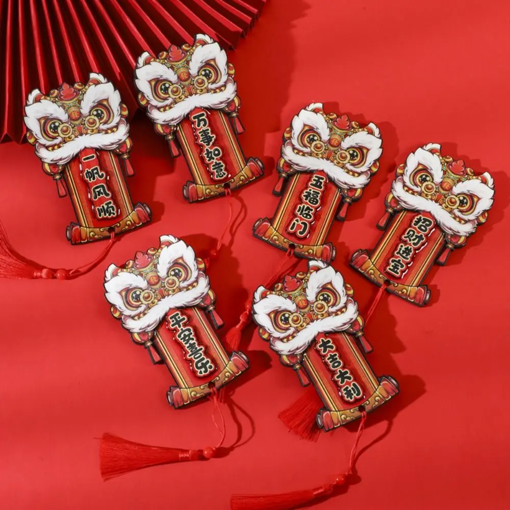 Chinese 2025 New Year Fridge Magnets Woodwork Traditional Refrigerator Magnets Festival Decorations Jubilant Wealth God Ornament