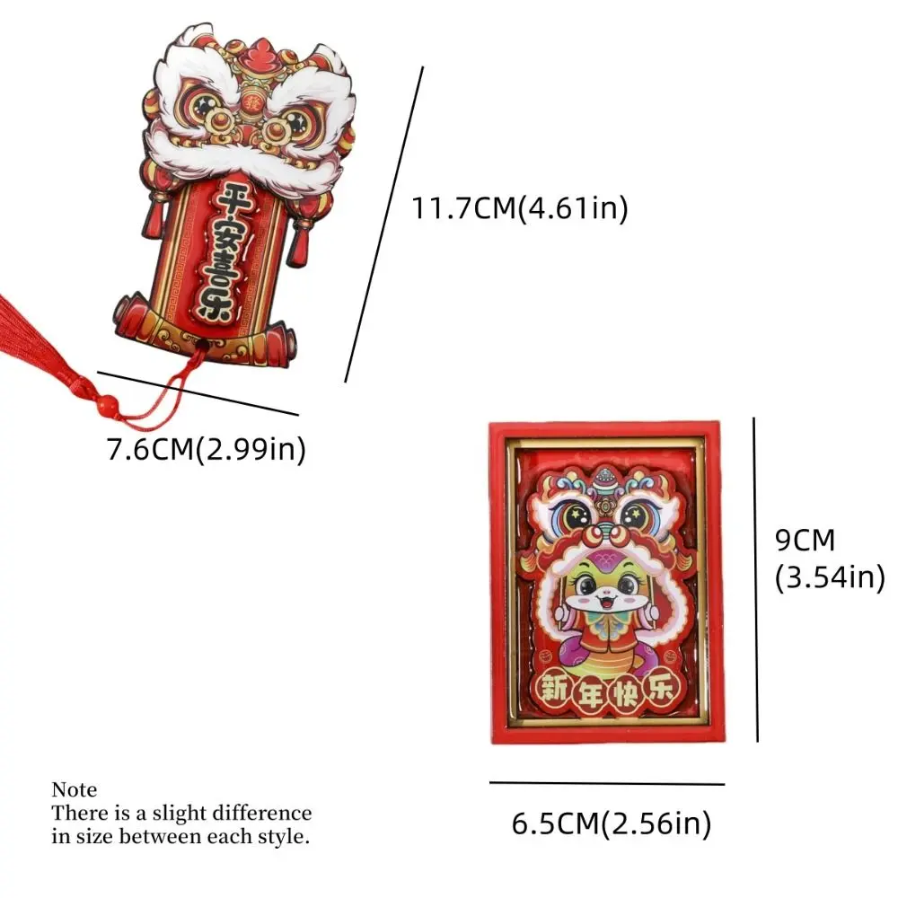 Chinese 2025 New Year Fridge Magnets Woodwork Traditional Refrigerator Magnets Festival Decorations Jubilant Wealth God Ornament