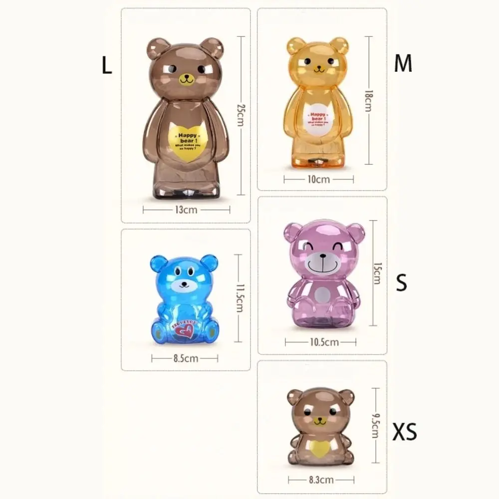 Smiling Face Home Decor Fun Childhood Cartoon Bear Kindergarten Cartoon Saving Box Kids Toys Bear Piggy Bank Birthday Gifts