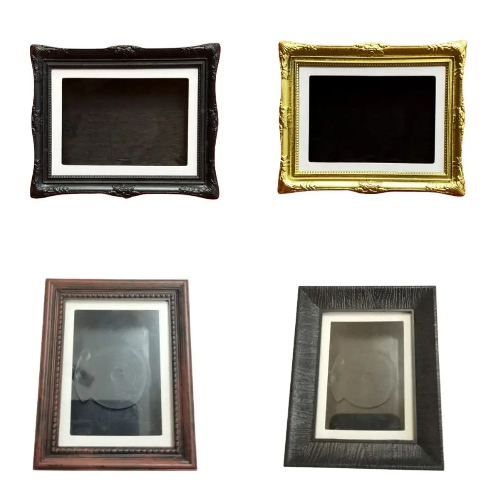 DIY Magnetic Refrigerator Photo Frame Creative Vintage Refrigerator Magnets Desktop Ornament Detachable Painting Picture Frame
