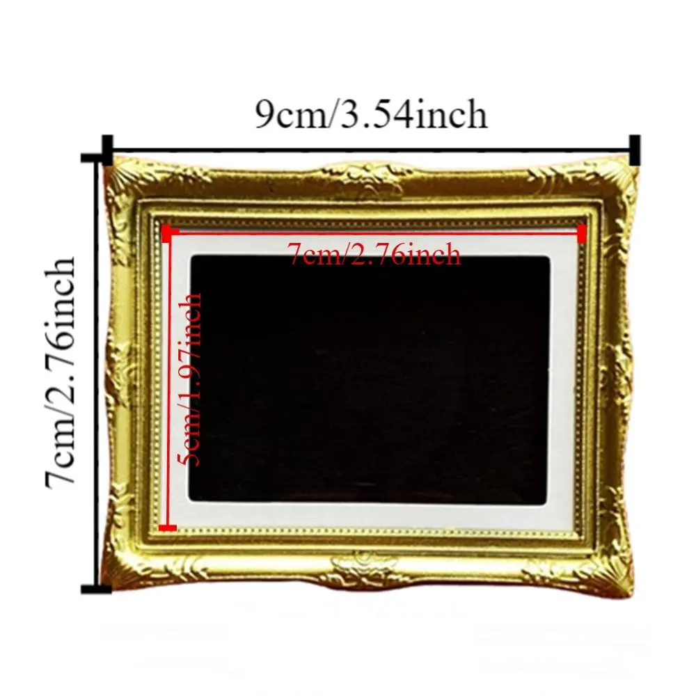 DIY Magnetic Refrigerator Photo Frame Creative Vintage Refrigerator Magnets Desktop Ornament Detachable Painting Picture Frame