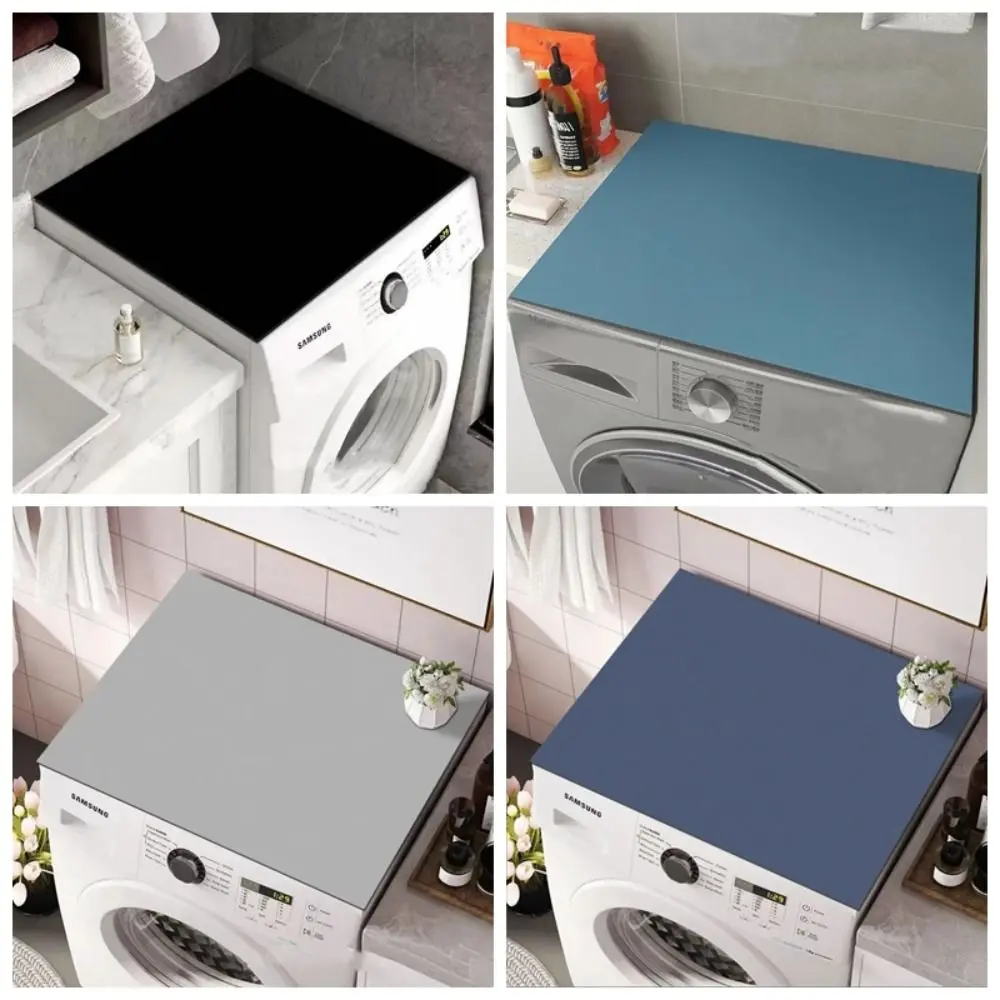 Printed Washing Machine Dust Cover Anti-skid Absorbent Table Pad Dirt Resistant Multi-functional Floor Mat Living Room