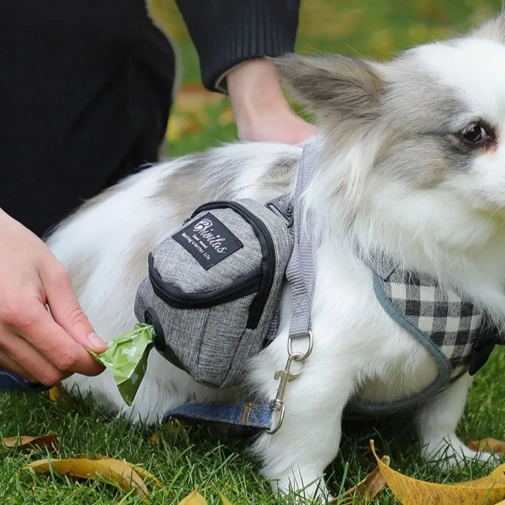 Portable Pet Dog Training Treat Pouch Multifunction Garbage Storage Puppy Snack Reward Waist Bag Durable Dog Poop Dispenser