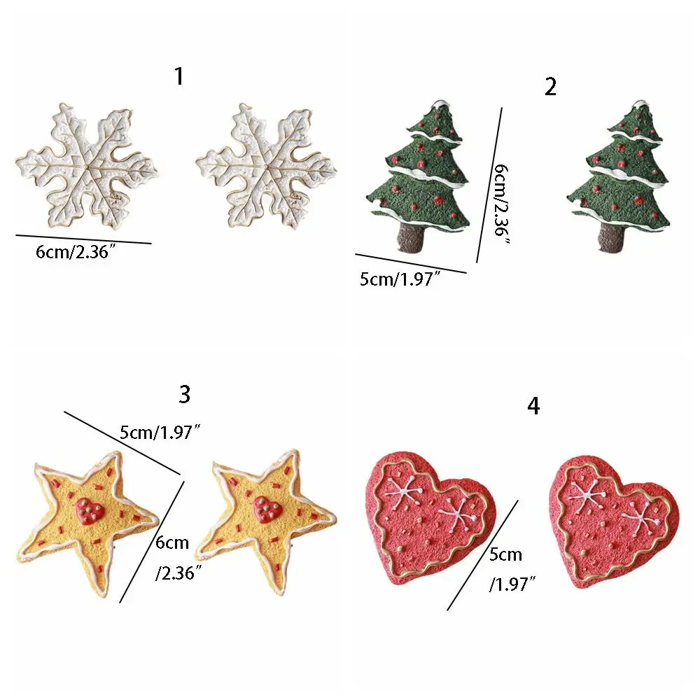 2 Pcs DIY Christmas Fridge Magnets Handmade Waterproof Xmas Refrigerator Sticker Painted Christmas Tree Ornaments New Year