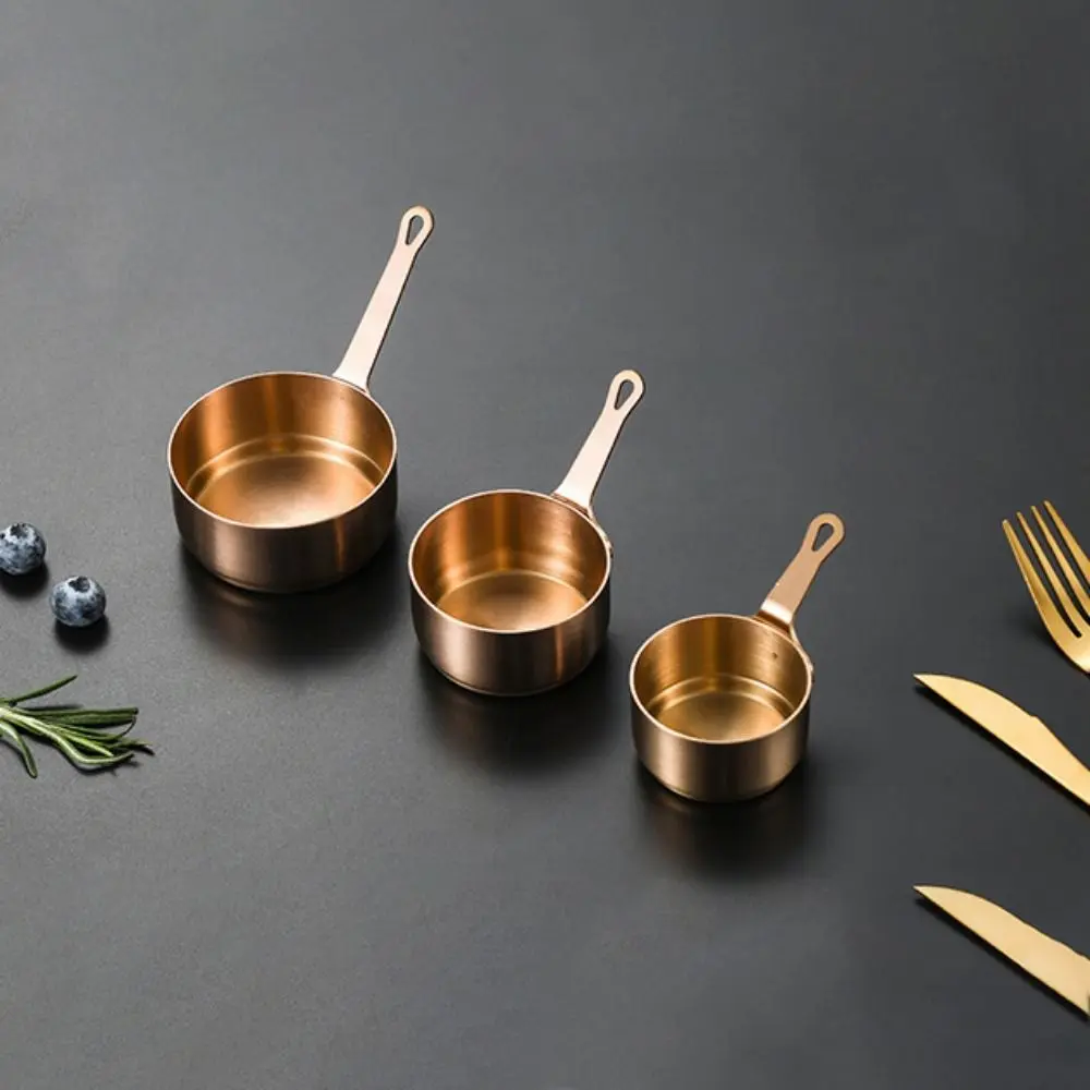 Multifunction Stainless Steel Sauce Cup Non-rust 50/80/100ML Sauce Dipping Bowl with Handle Seasoning Bowl Salad