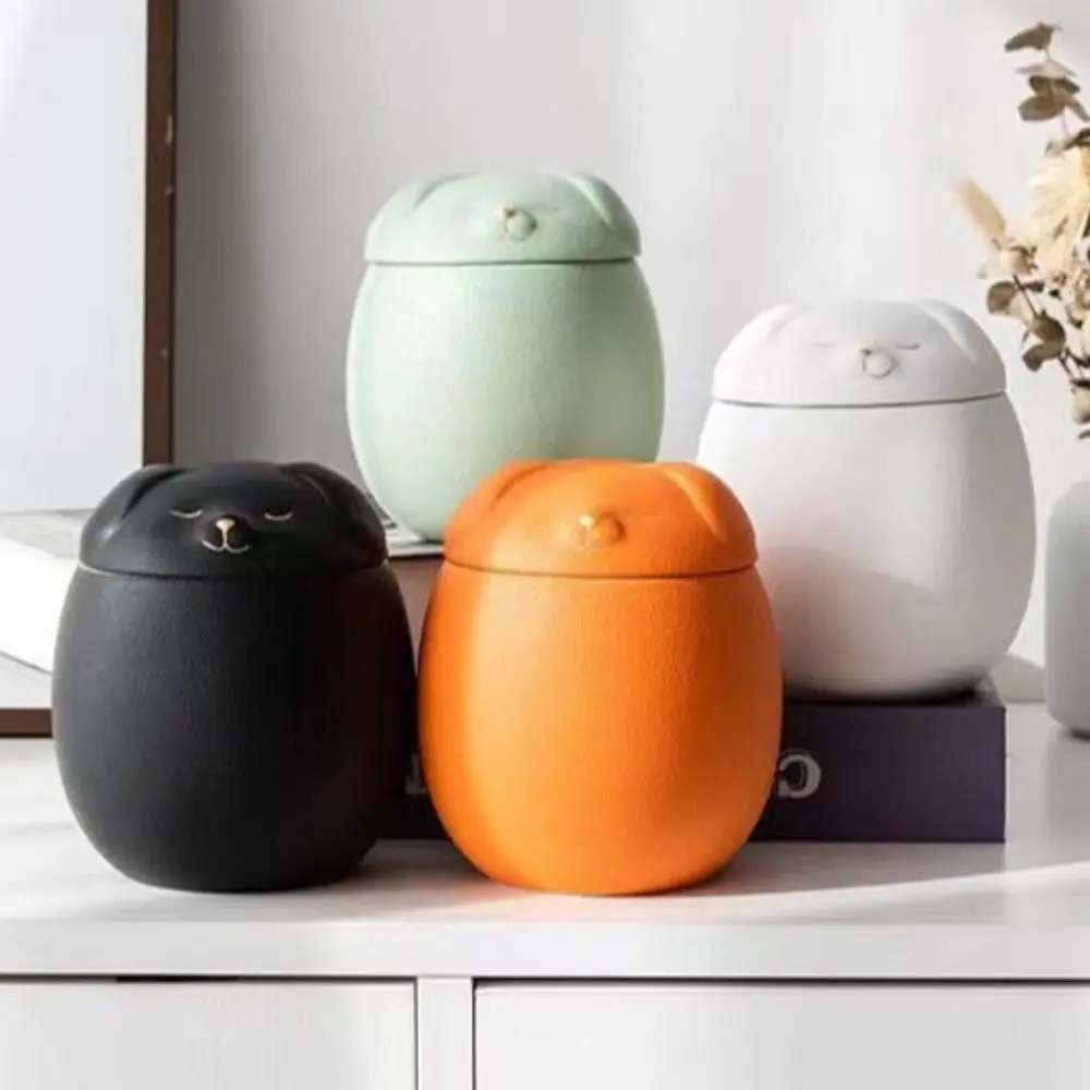 Ceramic Funeral Urn for Pets 200ml Dog/Cat Shape Dog Cat Cremation Urns Moisture Proof Cute Bird Mouse Urn Dog Supplies