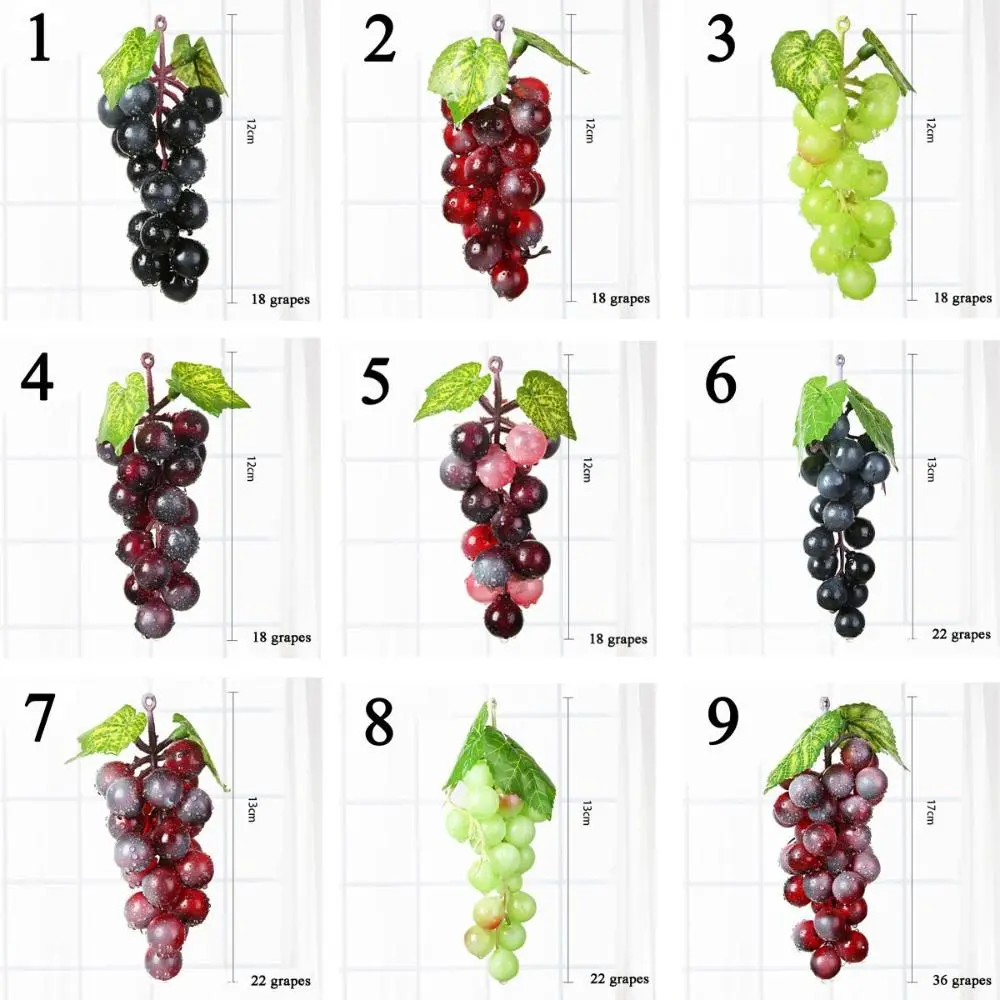Garden Party Lifelike Decorative Plastic Grapes Simulation Home Decor Artificial Fruit
