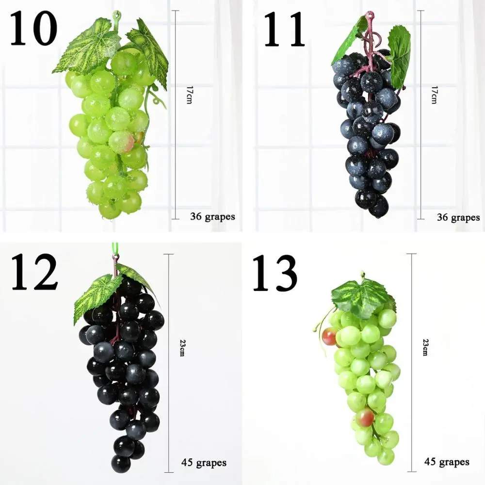 Garden Party Lifelike Decorative Plastic Grapes Simulation Home Decor Artificial Fruit