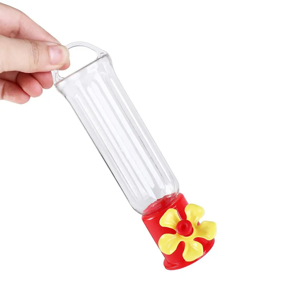 Practical Plastic Hummingbird Feeders Removable Transparent Hanging Bird Feeders Long-lasting with Hanging Wires Outdoors