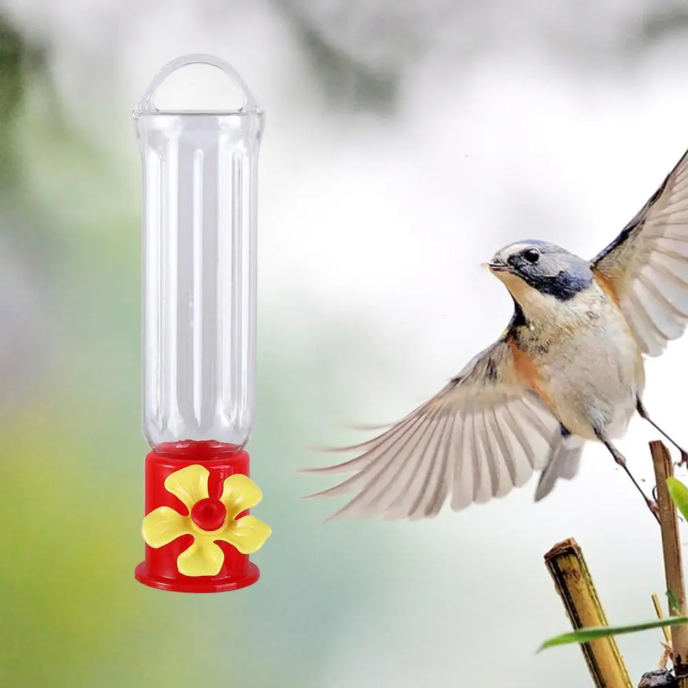 Practical Plastic Hummingbird Feeders Removable Transparent Hanging Bird Feeders Long-lasting with Hanging Wires Outdoors