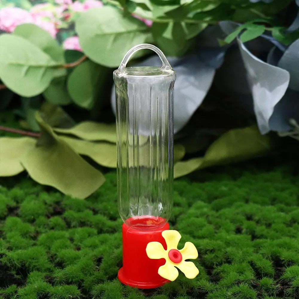 Practical Plastic Hummingbird Feeders Removable Transparent Hanging Bird Feeders Long-lasting with Hanging Wires Outdoors