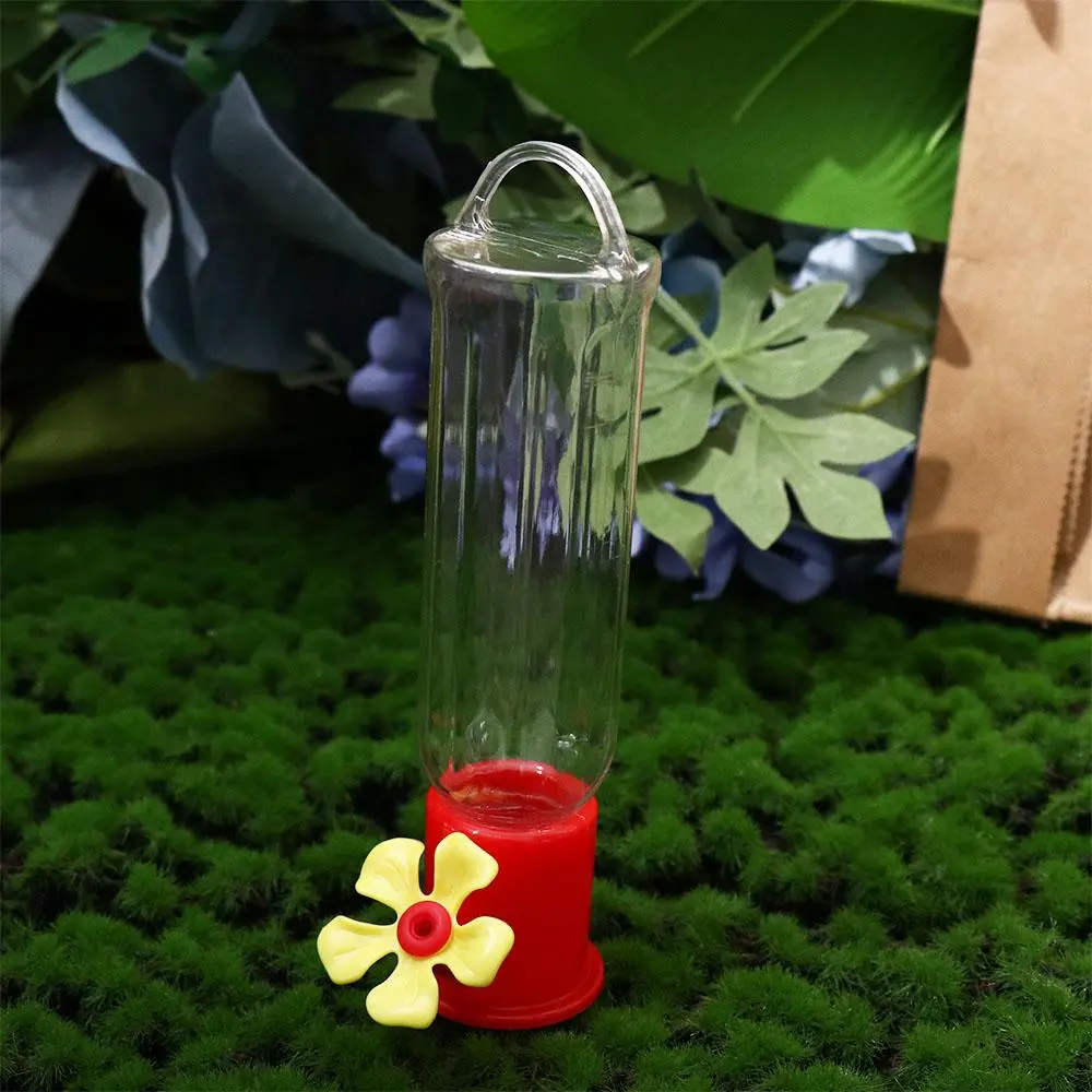 Practical Plastic Hummingbird Feeders Removable Transparent Hanging Bird Feeders Long-lasting with Hanging Wires Outdoors