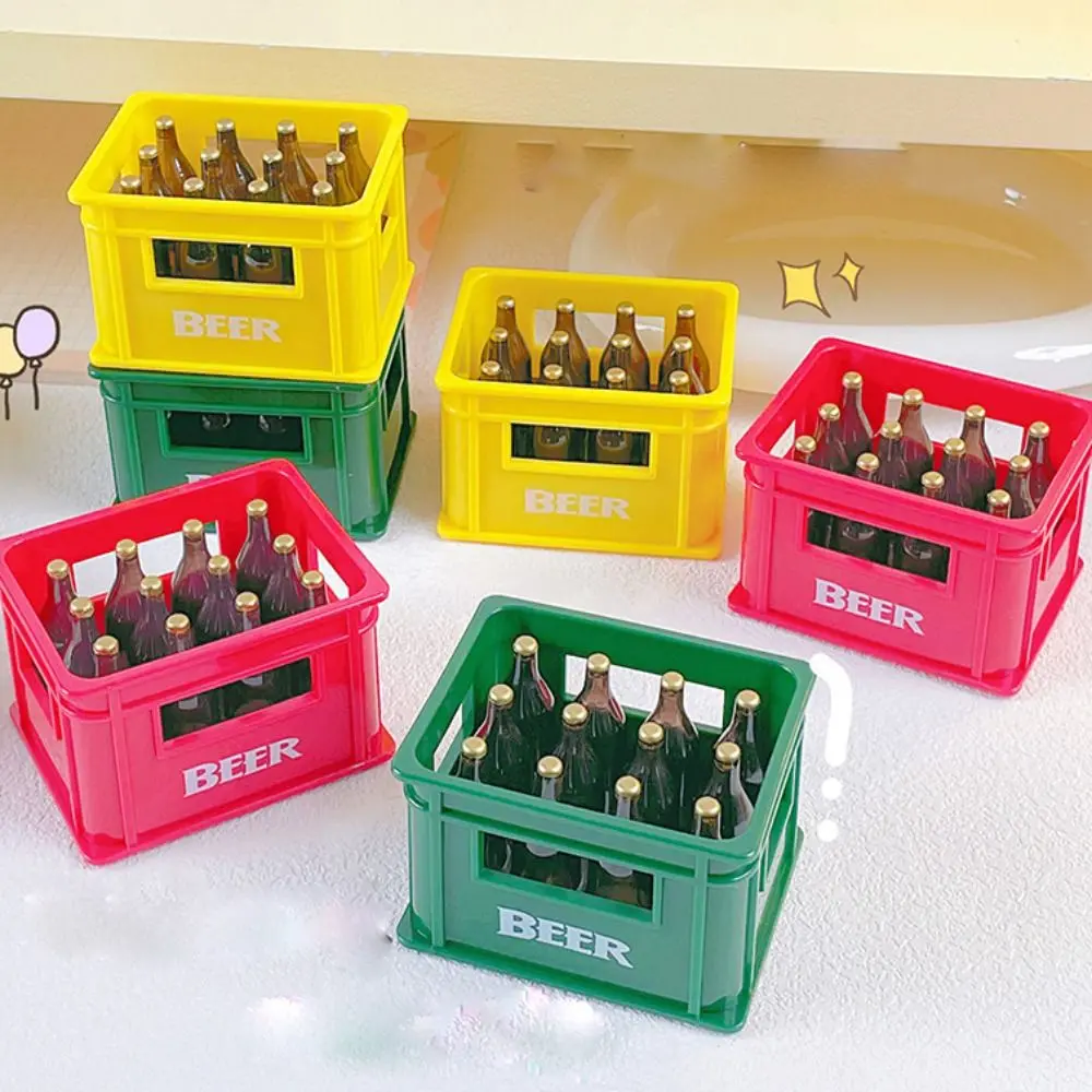 Plastic Bottle Opener Dozen Of Beer Box Shape Portable Beer Box Shape Beverage Opener Creative Magnetic Refrigerator Sticker