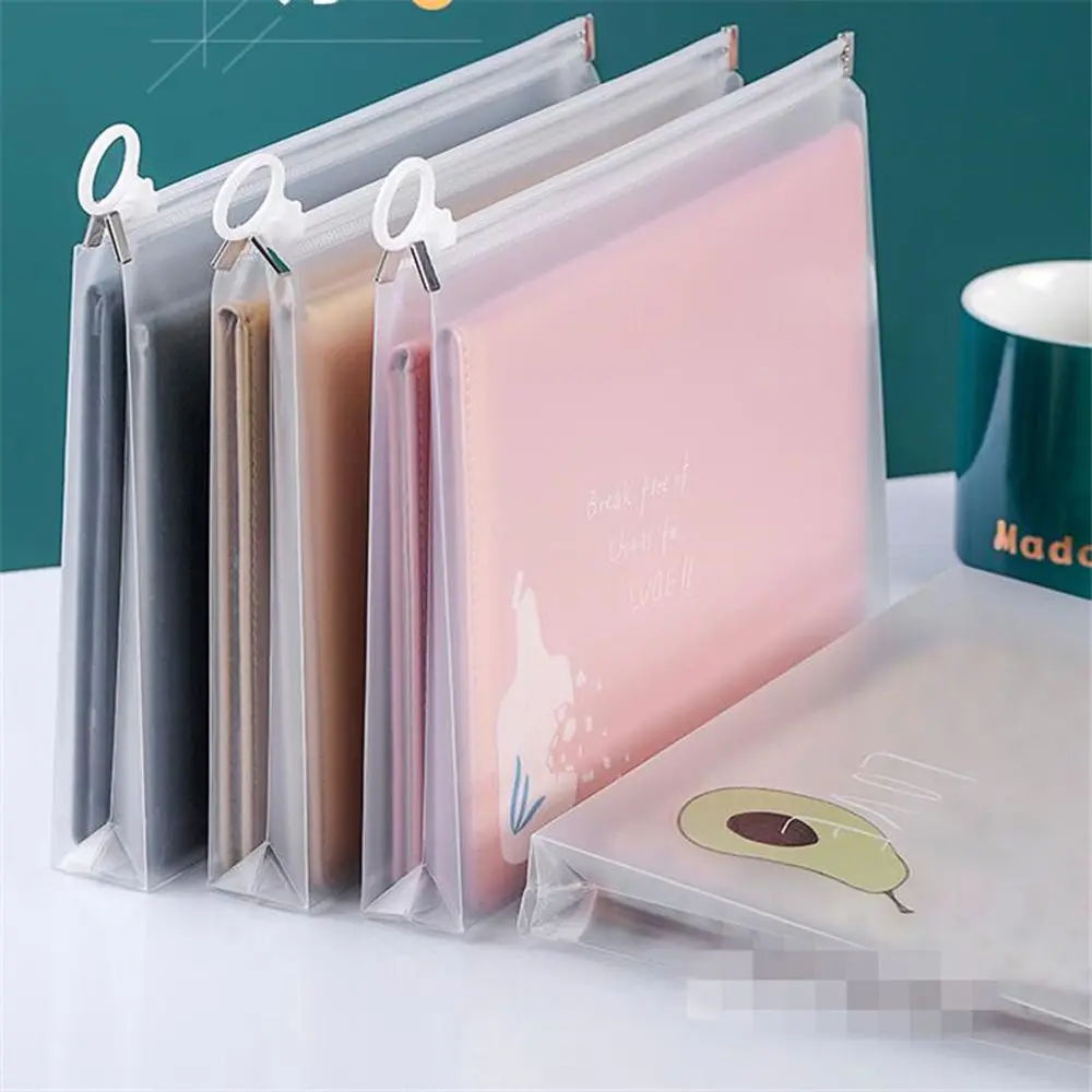PVC Zipper Pouch Binder Bag B5 A4 A5 A6 Size Zipper Folders Document Bag Binder Pockets School Folder Office File Holder