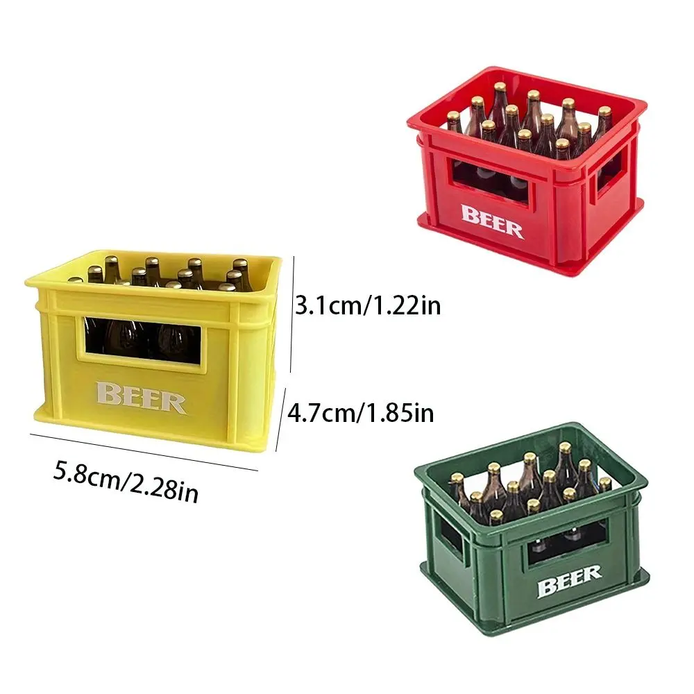 Plastic Bottle Opener Dozen Of Beer Box Shape Portable Beer Box Shape Beverage Opener Creative Magnetic Refrigerator Sticker