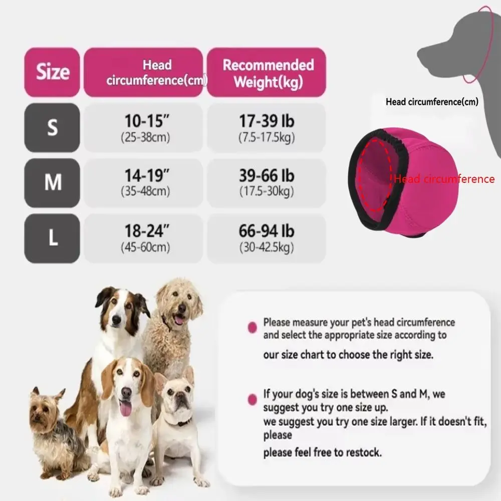 Noise Reduction Dog Ear Covers Hearing Protection Anti-noise Dog Calming Earmuff Waterproof Adjustable Pet Ear Muffs