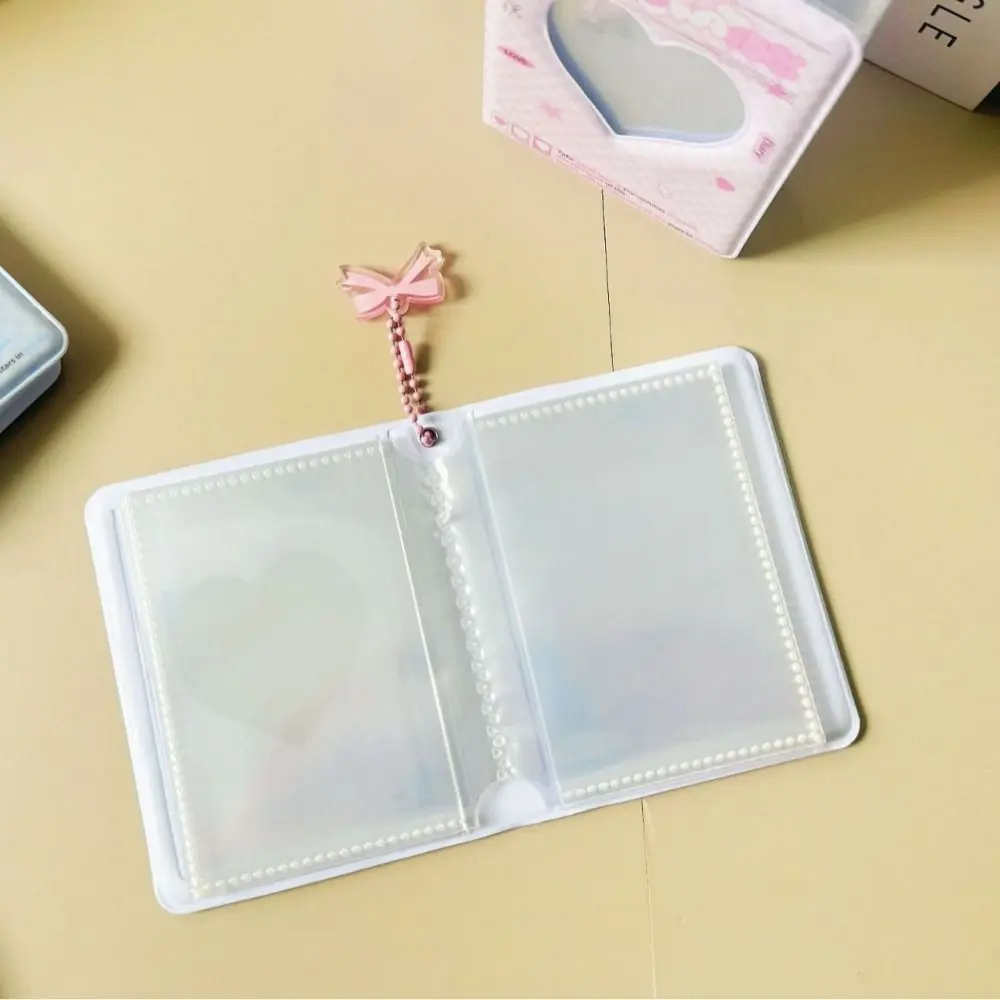 Ins Cute Mini Card Album Cartoon PVC Star-chasing Photo Album Hollow Design Storage Album Pendant Desktop