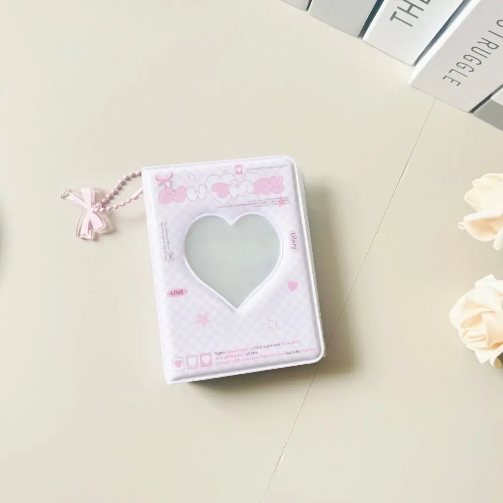 Ins Cute Mini Card Album Cartoon PVC Star-chasing Photo Album Hollow Design Storage Album Pendant Desktop