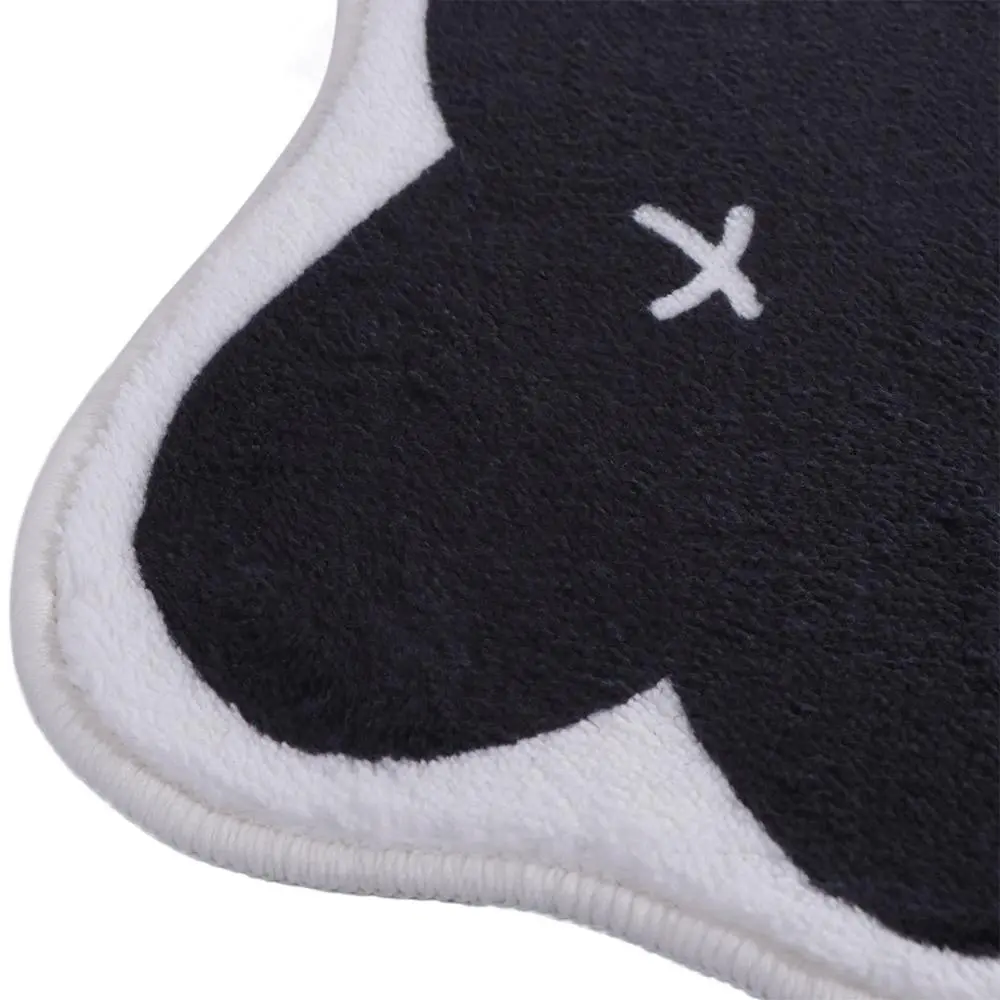 Entrance Carpet Black Cat Cat Shaped Floor Mat Non-Slip Super Soft Floor Carpet Absorbent Cute Floor Rugs Bedroom