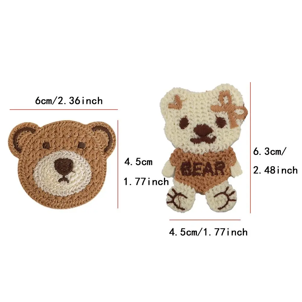 Bag Cute DIY Bear Animal Cartoon Badge Embroidery Stickers Patch Appliques