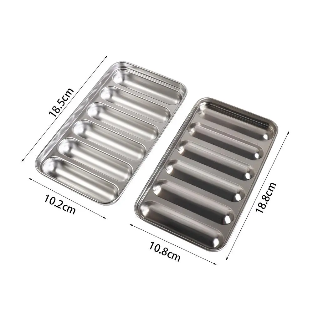 Kitchen Microwave DIY Ham Mould 6-Cavity Homemade Sausage Mold Meat Tool Hotdog Maker Food Supplement