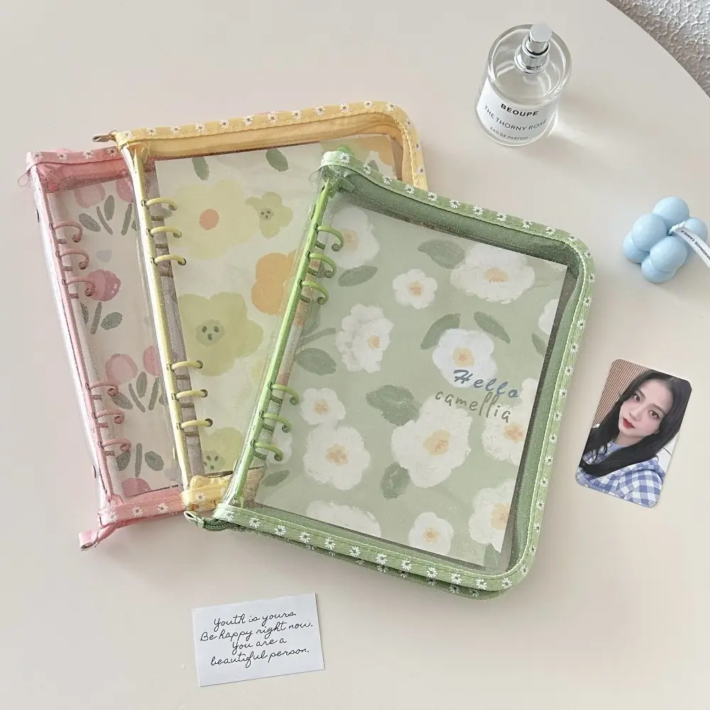 A5 Binder Photo Album Korea Style Simple Photo Collect Book Exquisite Transparent Photocard Holder Photo Card Collection