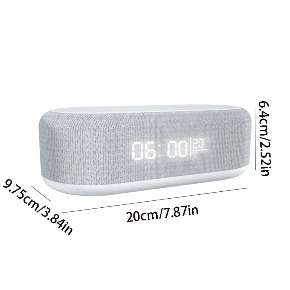 15W Wireless Charger Multifunctional Creative LED Light Durable With Time/Temperature Display Fast Charging Dock Station Bedroom
