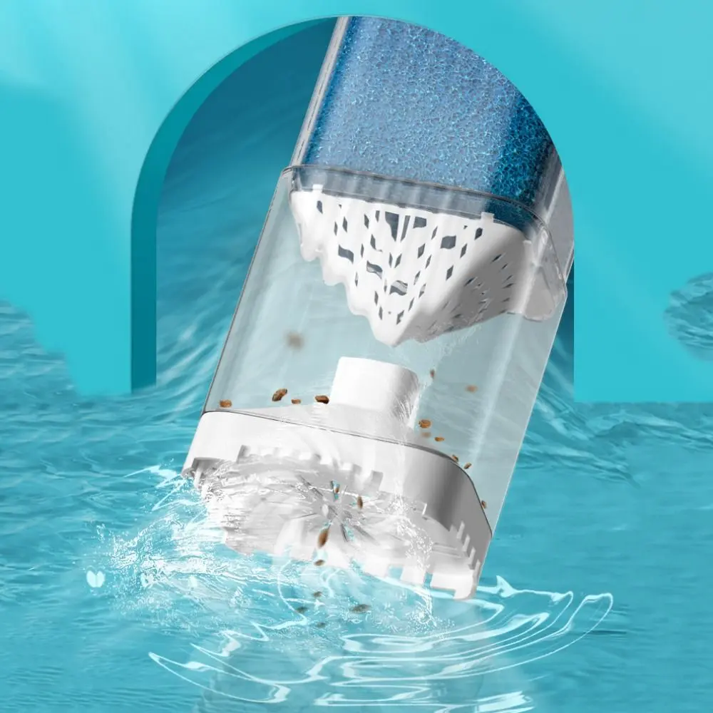 Mute Fish Tank Submersible Filter Removable Plastic Water Purification Built-in Filter Water Circulation Pump Suction Toilet