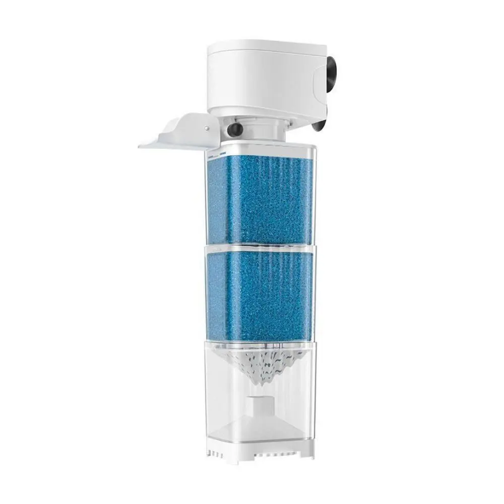 Mute Fish Tank Submersible Filter Removable Plastic Water Purification Built-in Filter Water Circulation Pump Suction Toilet