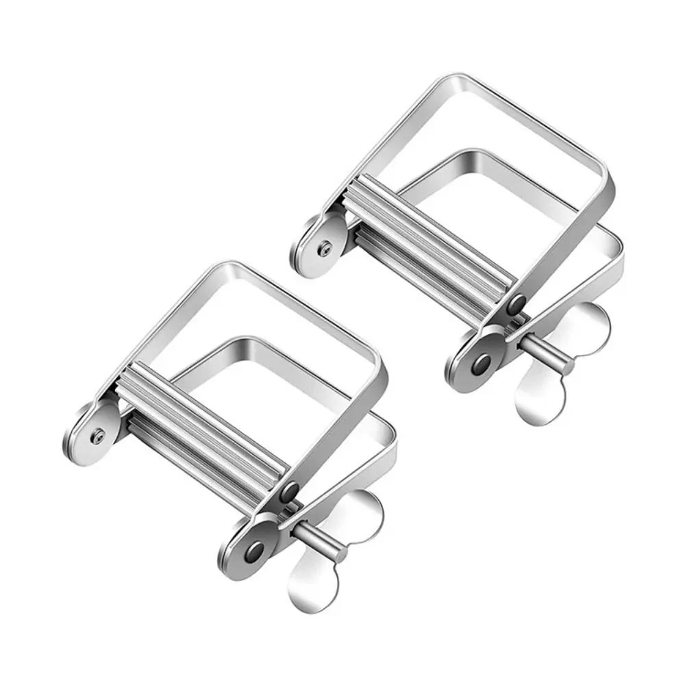 Mini Rolling Toothpaste Squeezer Tightener Squeezing Tool Tube Wringer Aluminum Silver Cosmetic Paint Extruder Bathroom Supplies