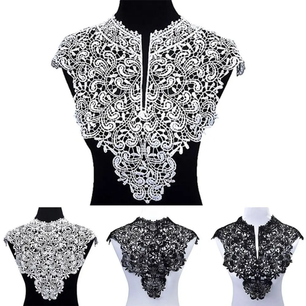 Applique Detachable Lace Neckline Collarband Hollow Hollow Neckline Embroideried Fabric Women Neckline Sewing