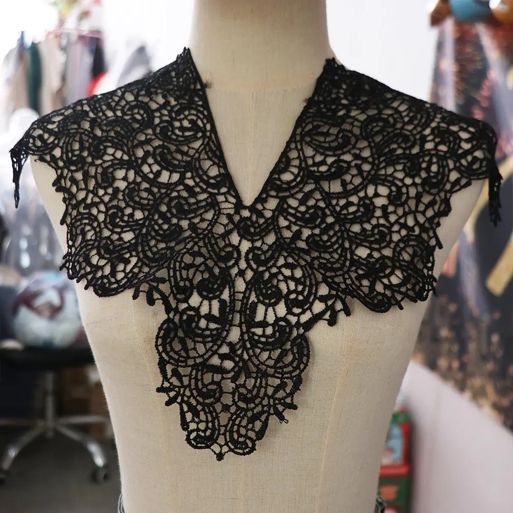 Applique Detachable Lace Neckline Collarband Hollow Hollow Neckline Embroideried Fabric Women Neckline Sewing