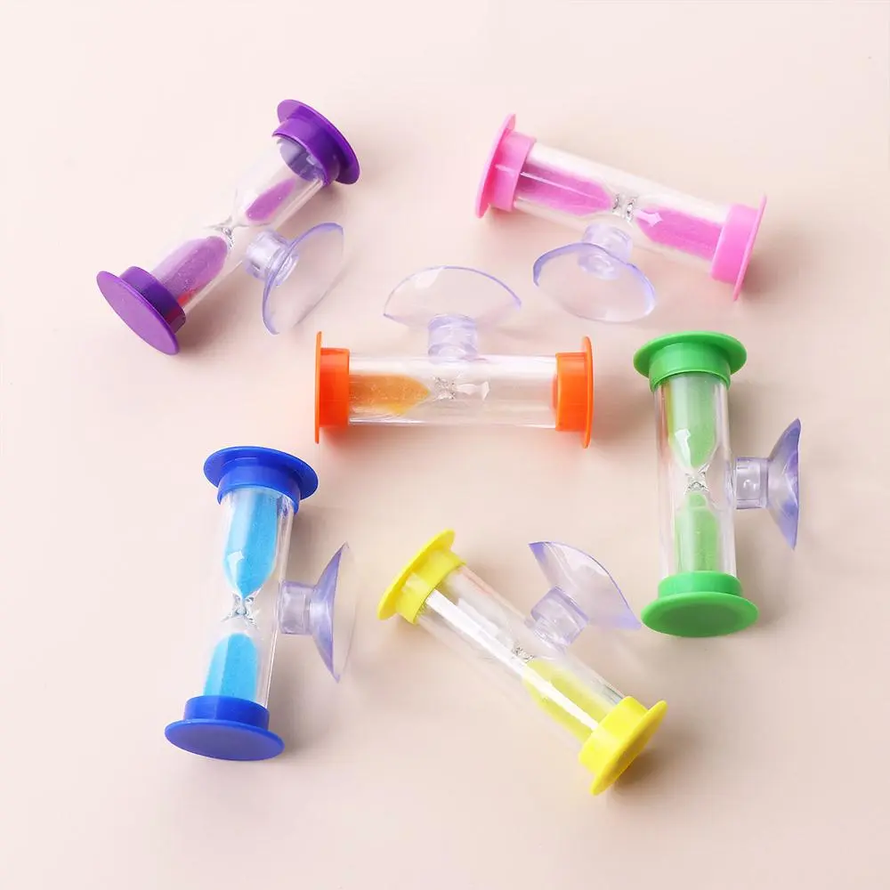 Minute Time reminder Shower Timer Tooth Brushing With Suction Cup Rotatable Desktop Ornament Hourglass Sand Clock Time Funnel