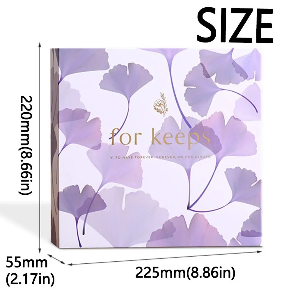 Writable Creative Photo Album Insert Bag DIY Family Collection Book 200-Pocket 6-inch Pictures Storage Case Wedding