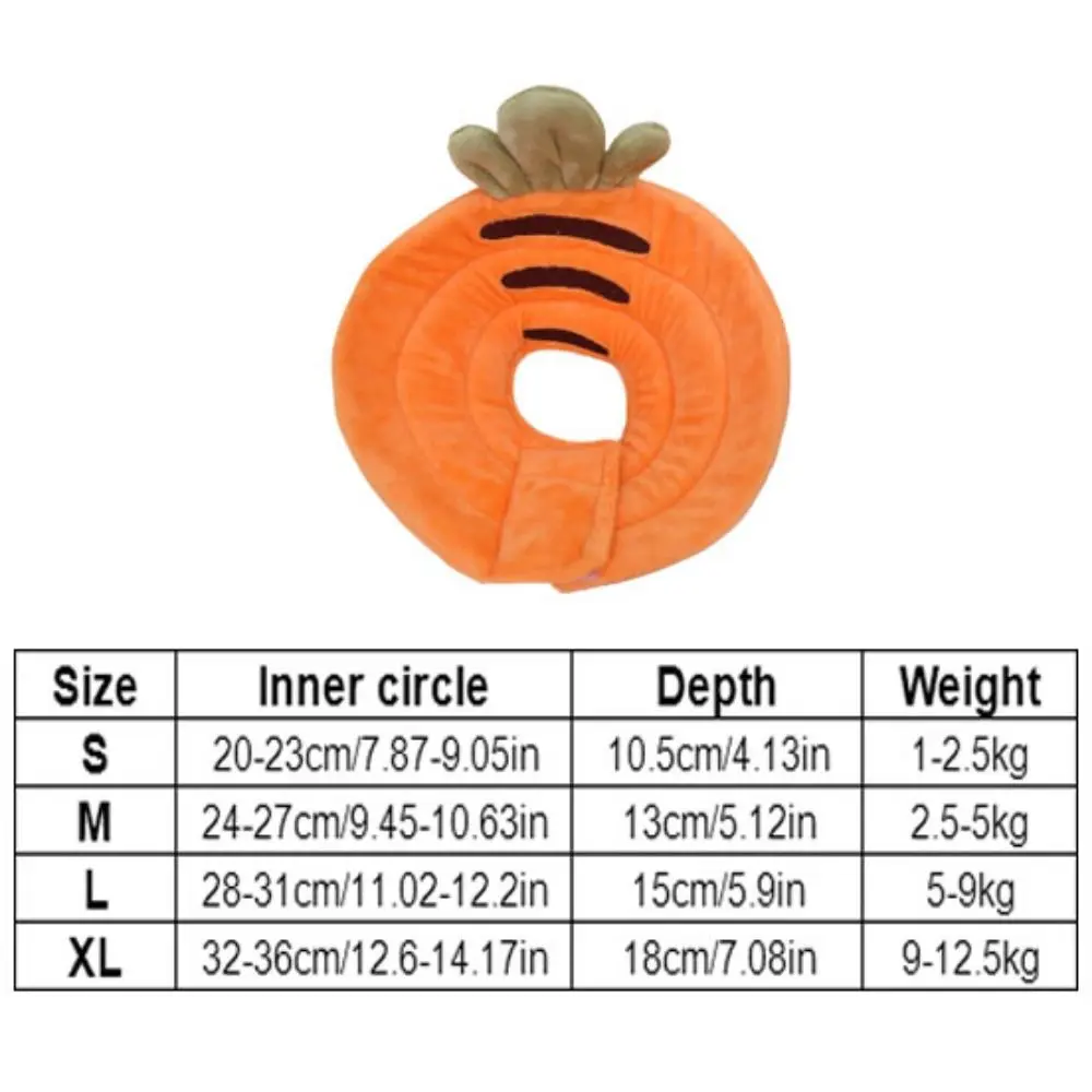 Soft Bee Shape Cat Recovery Collar Adjustable Anti-licking Cat Elizabethan Collar Anti-biting Dinosaur/Bee/Carrot Shape