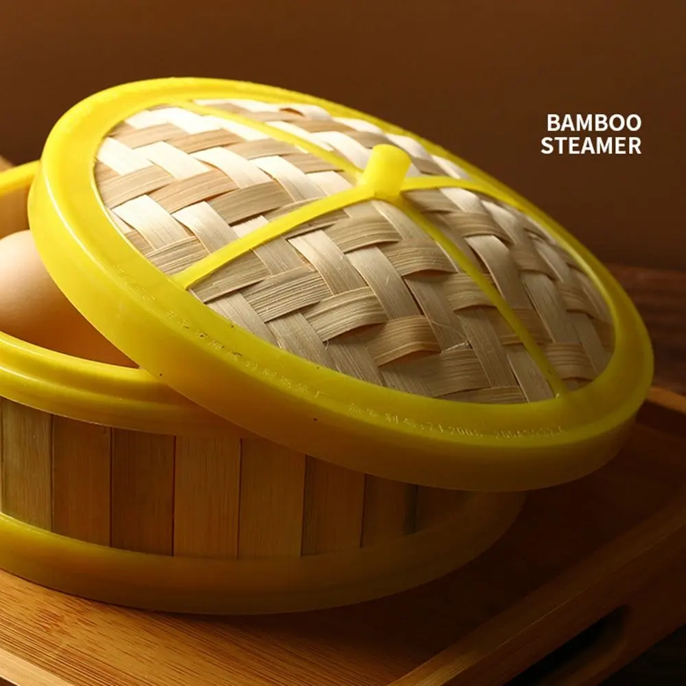 Lid Multi-Sizes Chinese Food Making Handmade for Steaming Food Steamer Basket Bamboo Steamer Dumpling Steamer Kitchen Cookware