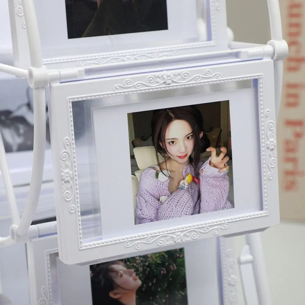 Lightweight Rotating Windmill Photo Frame Unique Design Simple Ferris Wheel Photo Holder Stable DIY Picture Frame Bedroom