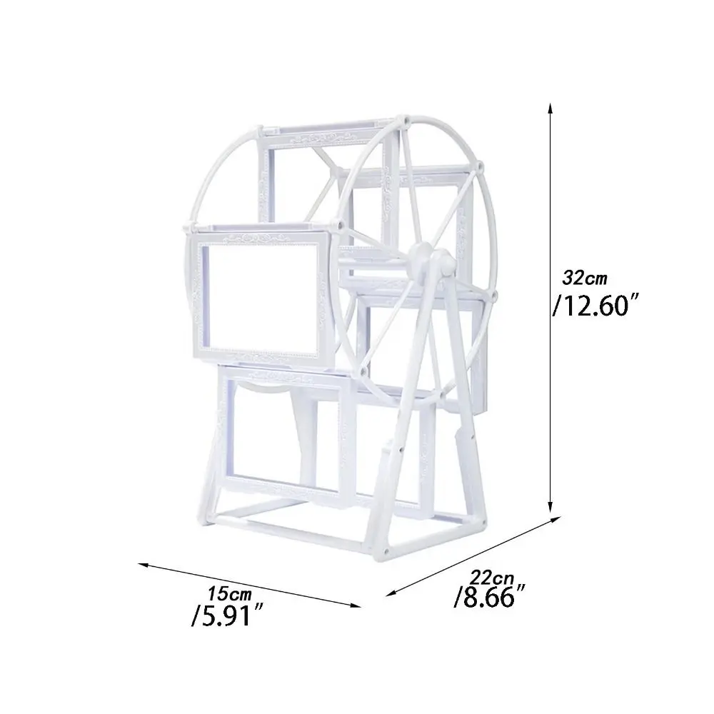 Lightweight Rotating Windmill Photo Frame Unique Design Simple Ferris Wheel Photo Holder Stable DIY Picture Frame Bedroom