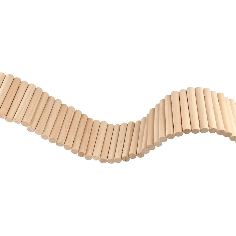 Wooden Hamster Climbing Ladder Multifunctional Easy To Install Hamster Suspension Bridge Wire Series Connection Bendable