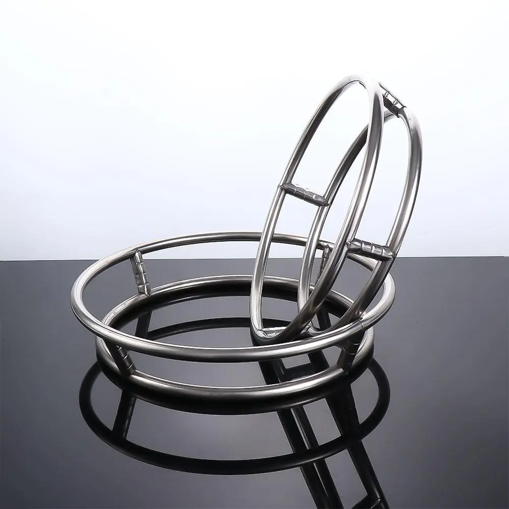Stainless Steel Anti-scald Diameter 23/26/29cm Ring Rack For Pot Gas Stove Fry Pan Holder Shelf Kitchen Supplies Wok Rack