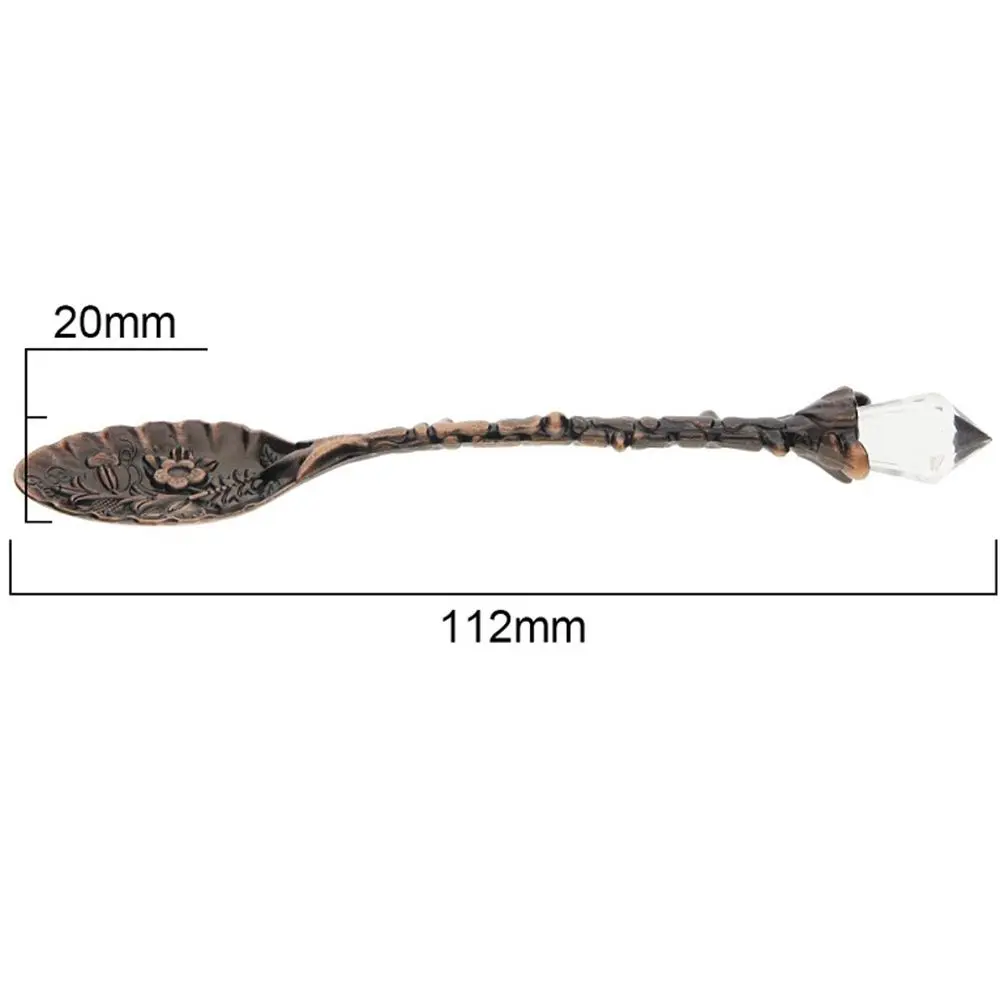 Crystal Head Royal Style Flatware Dessert Zinc Alloy Ice Cream Dining Bar Scoops Kitchen Accessories