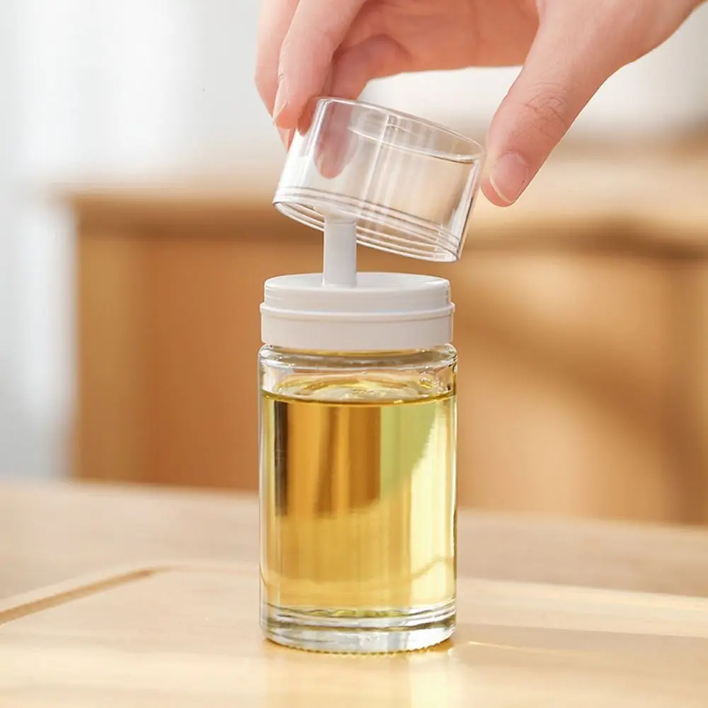 Leakproof Glass Oil Dispenser Pouring Spout 3.38oz Cruet Pourer Condiment Container Cooking