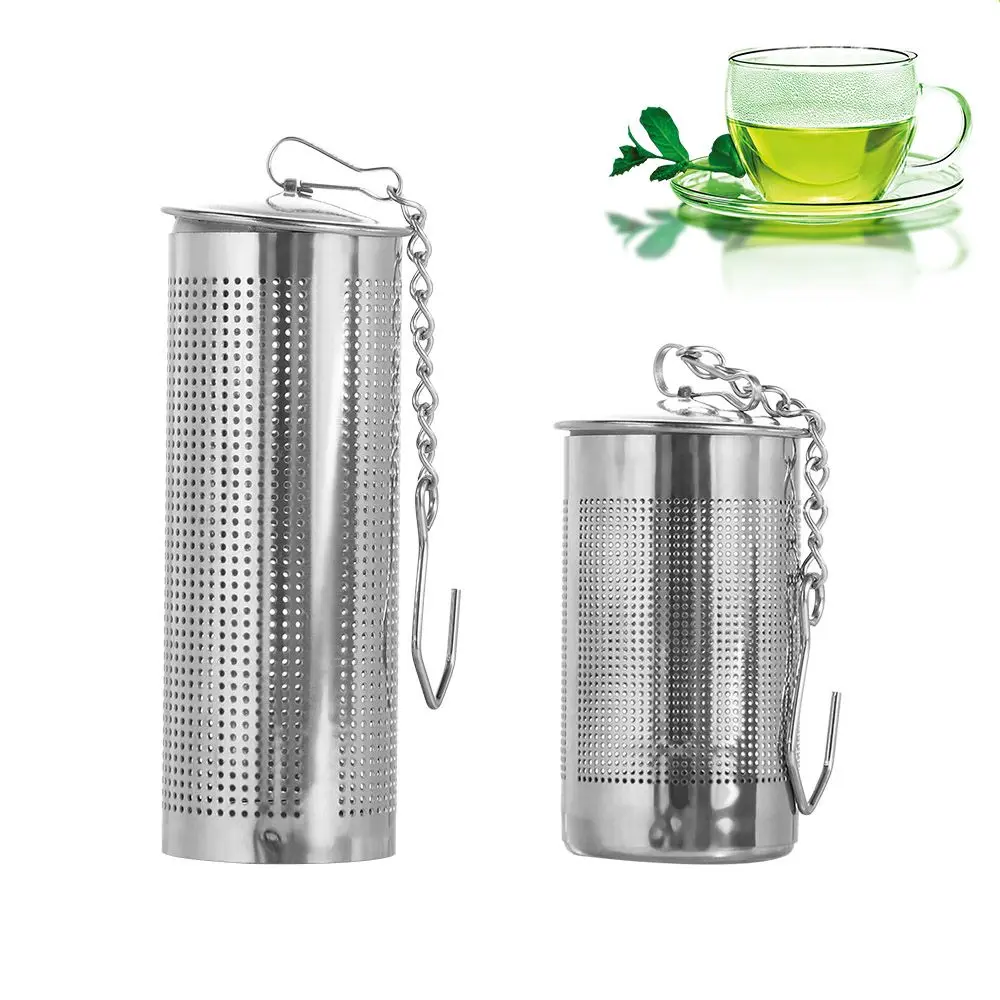 Temperature Resistance Cylindrical Multifunctional Stainless Steel Kitchen Seasoning Filter Tea Leak Tea Infuser Tea Filter