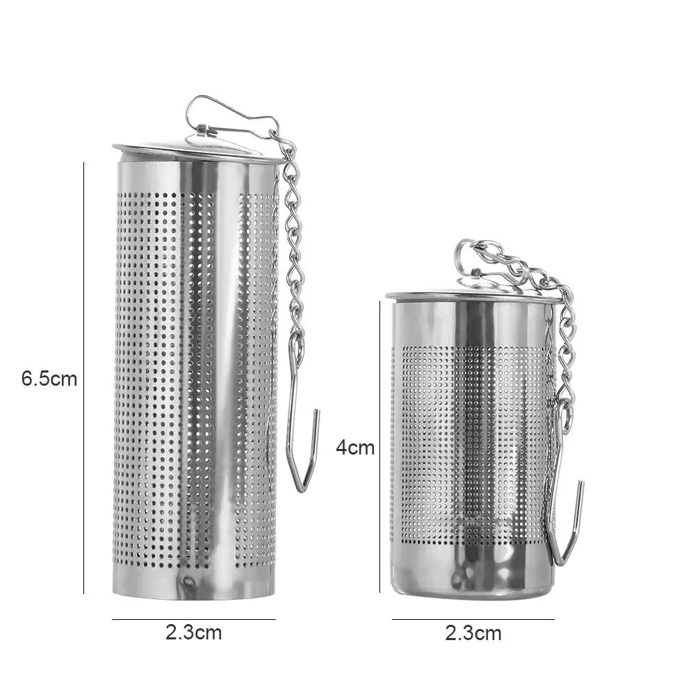 Temperature Resistance Cylindrical Multifunctional Stainless Steel Kitchen Seasoning Filter Tea Leak Tea Infuser Tea Filter