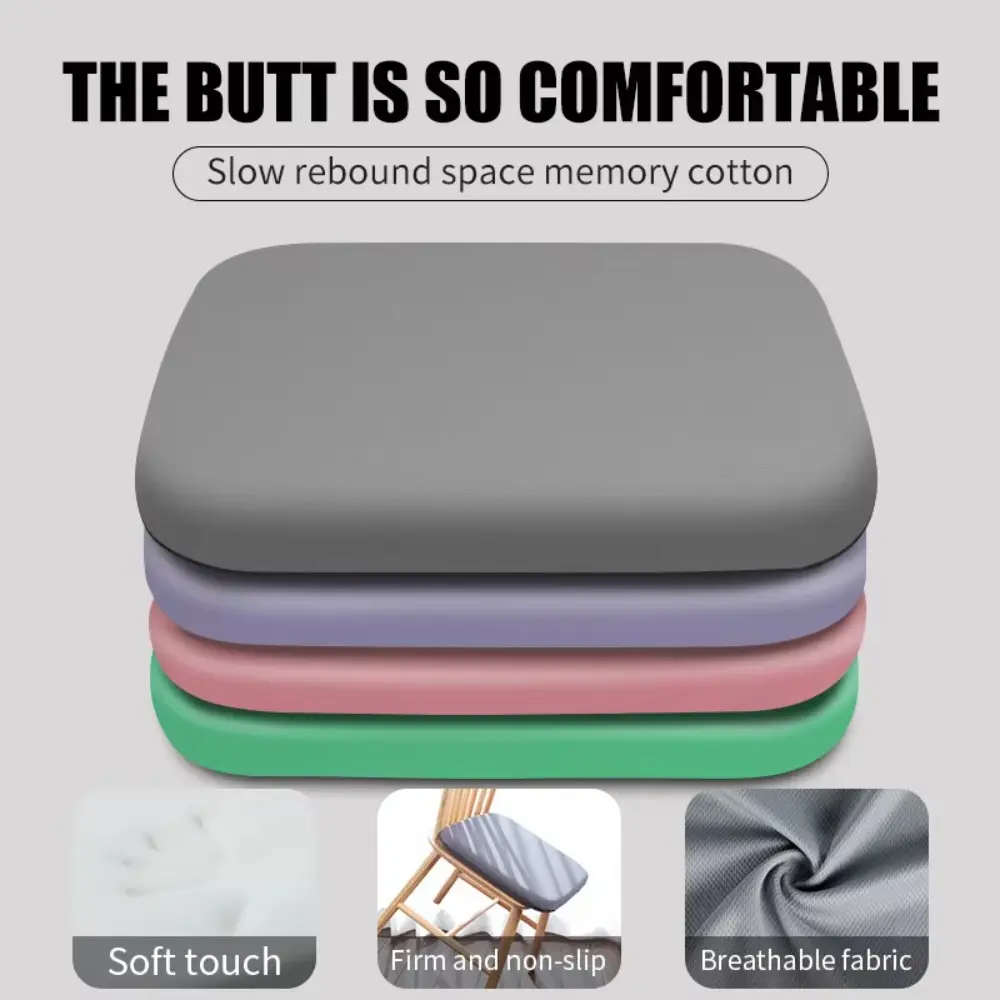 Non-slip Hemorrhoid Seat Cushion Ergonomic Solid Color Car Seat Cushion Rebound Breathable Chair Pad for Long Sitting