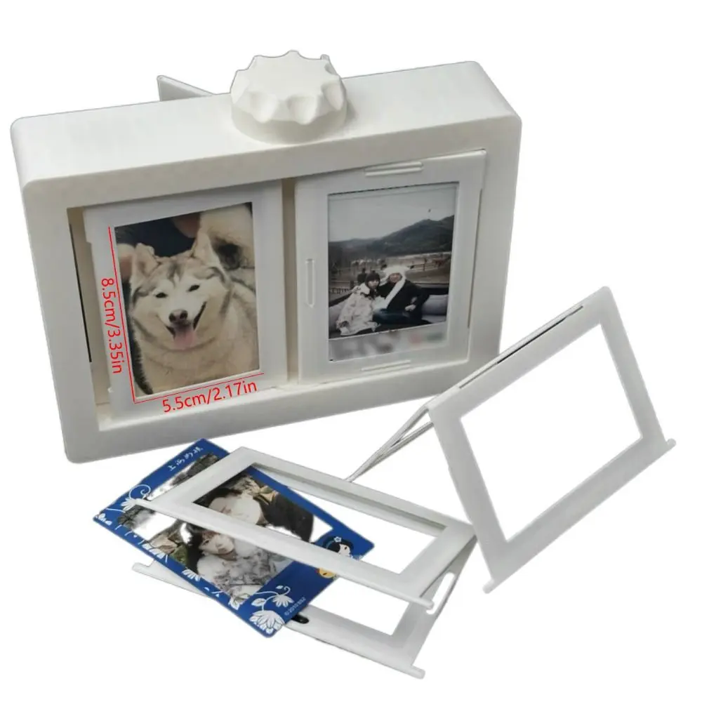 12 Pockets 3D Rotating Photocard Holder Protective Transparent Photo Album Easy To Install Multi-purpose Card Display Rack