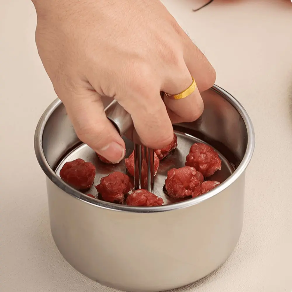 Stainless Steel Hand Press Meatball Maker Efficient Creative Meatball Maker Tool Rustproof Manual Meatball Shrimp Slide Mold